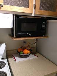 Maybe you would like to learn more about one of these? Hanging Your Microwave Will Give You More Counter Space Kitchen Decor Apartment Kitchen Diy Makeover Small Apartment Kitchen Decor