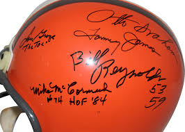 1954 Cleveland Browns Team Signed F/S Helmet 9 Sigs Otto Graham JSA