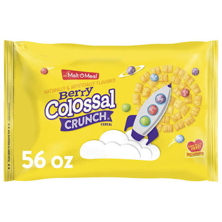Malt O Meal Berry Colossal Crunch Cereal (56 Oz. bag)
