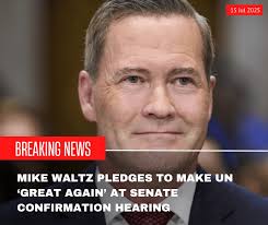 The Senate confirmed Mike Waltz to be the next U.S. ambassador to the  United Nations, filling the last vacancy in President Trump's Cabinet after  eight months of delays. Waltz was ousted as