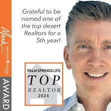 I was just awarded Top Realtor for 2024 by Palm Springs Life Magazine.  Naturally, it's you, my clients, and my friends who are making this happen  for me. Thank you, for a