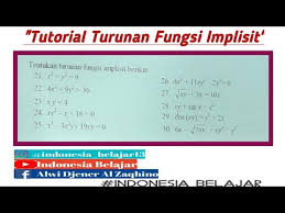 Contoh soal biaya eksplisit dan implisit. Kalkulus Tutorial 10 Jenis Soal Turunan Fungsi Implisit Youtube