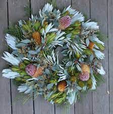 Banksia 2 Types Wreath Christmas Wreaths Dried Flower Wreaths Herb Wreath