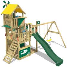 Kletterturm Wickey Smart Flight Schaukel Rutsche Spielturm Kinderspielturm Garten