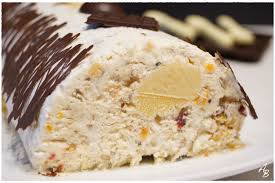 Buche Au Nougat Glace Coeur Orange Au Cointreau Nougat Glace Douceurs Et Friandises Glace