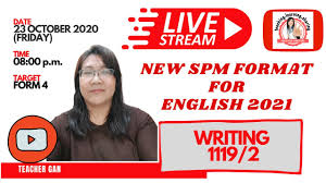 Tonton dan pelajari penulisan karangan berformat laporan yang bertemakan bantuan kemanusiaan. English Spm New Format 2021 Writing Youtube