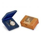 There are many small boxes like yours listed, selling for under $10.00. Reuge Music Box Pricing Guides Dictionary Values