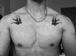 Swallow Tattoo Swallow Tattoo Tattoo Under Chest Chest Tattoo Men