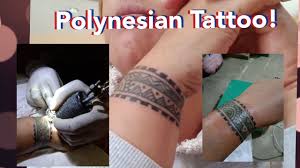 The actual tradition of polynesian tattooing existed more than 2000 years ago, however in the 18th century the old testament strictly banned the operation. Wrist Polynesian Tattoo Youtube