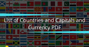 Countries Capital Currency And Languages Bankexamstoday