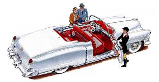 Image result for Burgundy Maroon 1953 Cadillac