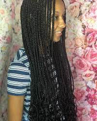 New The 10 Best Braid Ideas Today With Pictures Long Human Hair Waist Length Curly Ends The Wavy Box Braids Hit Link Wavy Box Braids Boho Braids Braids