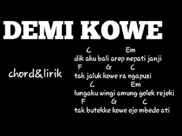 (chorus) am f aku lilo adoh omah adoh. Chord Dek Aku Bali Cara Golden