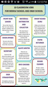 Class Chores Classroom Jobs School Classroom Teaching Middle School