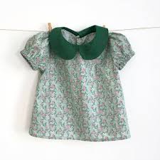 Baby And Girl Peter Pan Collar Blouse With Puff Sleeves Etsy Girls Peter Pan Collar Blouse Peter Pan Collar Blouse Peter Pan Collar Shirt