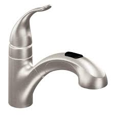 My faucet is the chrome model but others will. Moen 67315srs Integra One Handle Low Arc Pullout Kitchen Faucet Spot Resist Stainless Kitchen Sink Faucets Co Touch On Kitchen Sink Faucets