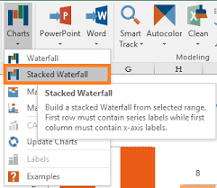 Excel Create A Stacked Waterfall Chart Upslide Help Support