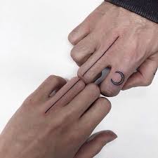 Matching Ring Finger Lines Tattoos Mini Tattoos Eslesen Dovmeler Sevgili Dovme