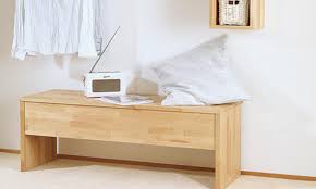 Sitzbank garderobenbank flurbank asteiche optik weiß matt 70 cm mit ablagefach. Garderobenbank Selber Bauen Selbst De