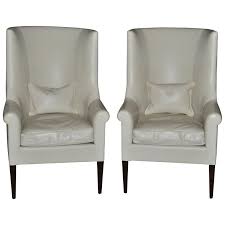 White Leather Armchairs 100 For Sale On 1stdibs Milo baughman vintage pair of chrome arm chairs white leather thayer coggin.