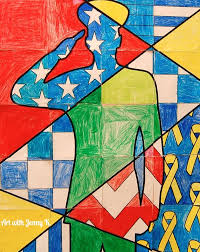 Soldier Group Collaboration Art Poster Project Each Student Colors One Coloring Sheet Of The Ov Soldier Poster Memorial Day Activities Veterans Day Activities