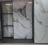 Grey Brown Veined Marble UV Protected PVC Wall Panel - 4x8 ft, Fireproof &  Waterproof, (32 sq. ft)