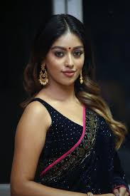 Beauty Galore HD : Anu Emmanuel Saree Hot At Sailaja Reddy Alludu Press Meet