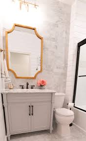 At the home depot, you can design a custom bathroom vanity with the size, style, color and options you want. Bathroom Remodel Amazing Before And After A Touch Of Pink