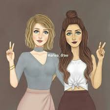Printed on 100% cotton watercolour textured paper, art prints would be at home in any gallery. Pin By Esmeray Black On Sarra Art Cute Girl Drawing Girl Sketch Drawings Of Friends