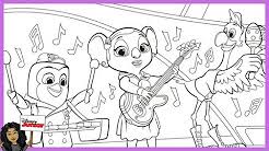 If your child loves interacting. Disney Junior Coloring Pages Printable Actually I Love To Color Too So I Am Sure That Is Where They Get It From From The Ground
