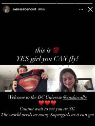 Sasha calle will be playing supergirl in the flash movie. Melissa Benoist Welcomes The Dceu S New Supergirl Gamers Grade