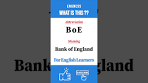 BoE Meaning