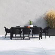 Find the perfect home furnishings at hayneedle, where you can buy online while you explore our room designs and curated looks for tips, ideas & inspiration to help you along the way. Modern Contemporary Formal Dining Room Sets For 8 Allmodern
