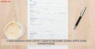 Anda bisa membuat email di perangkat apa pun, baik itu di desktop maupun smartphone android. Cara Mudah Dan Cepat Create Resume Guna Apps Dari Handphone