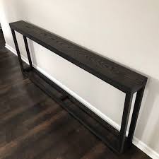 Console Table Sofa Table Hardwood Console Table Long Etsy In 2020 Long Sofa Table Sofa Table Console Table Behind Sofa