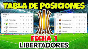 A partir de esta temporada, la copa sudamericana también contará con fase de grupos. Tabla De Posiciones Libertadores