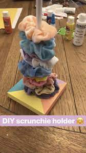 Scrunchie Holder Diy Holder Scrunchies Diy Hair Ties Diy