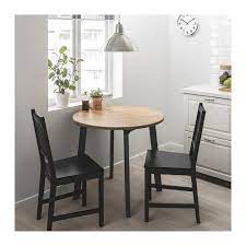 Great savings & free delivery / collection on many items. Gamlared Stefan Table And 2 Chairs Light Antique Stain Brown Black Ikea Dining Room Small Small Kitchen Tables Small Dining Table