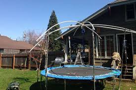 Get bored with jumping on a trampoline? How To Put A Top On A Trampoline Roof Shade Cover Ideas