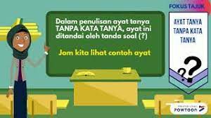 Dialog dikaitkan dengan gambar dengan tepat. Cikgu Aida Ayat Tanya Tanpa Kata Tanya Youtube