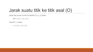 Jawaban kumpulan berita tersebut disajikan sebagai berita pilihan yang lebih sesuai dengan minat anda. Geometri Analitik Ruang Ppt Download