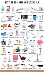 We hope now you know the different types of kitchen tools and equipment that you must have in your kitchen. List Of 70 Kitchen Utensils Names With Pictures