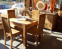 In the dining room, a table made from reclaimed wood delivers a rustic look. Nice Indoor Teak Furniture Belezaa Decorations From How To Care Indoor Teak Furniture Pictures