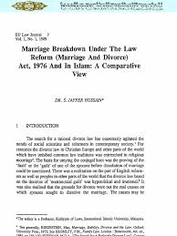 Under the new law, women divorcing on the grounds of adultery not only had to prove their the big change came in 1969, when the divorce reform act was passed, allowing couples to divorce after they had been separated for two a marriage could be ended if it had irretrievably broken down, and. Act 164