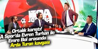 Ah be emre abi öyle kokoreçleri, kebapları iddiaya girdim diye gömersen bu yaşta kalp sağlığın bozulur. Ortalik Karisti A Spor Da Evren Turhan Ile Emre Bol Arasinda Arda Turan Kavgasi
