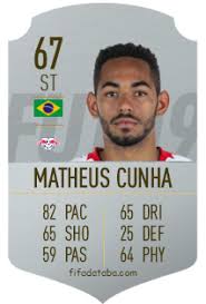 Matheus cunha (matheus santos carneiro da cunha, born 27 may 1999) is a brazilian footballer who plays as a striker for german club rb leipzig. Matheus Santos Carneiro Da Cunha Fifa 19 Spieler Statistik Card Preis