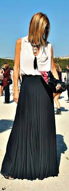 Comment Porter La Jupe Longue Plissee 80 Idees Archzine Fr Mode Tendances Jupes Jupe Longue Plissee