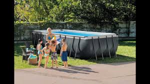 Piscina Rettangolare Intex Ultra Xtr Frame 549 X 274 X 132 Cm Youtube