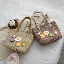 Roman stud woven leather tote bag. China 2020summer Straw Woven Beach Tote Bag With Leather Handle Strap China Tote Bag And Burlap Bags Price