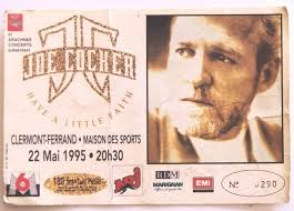 JOE COCKER RARE billet ticket stub concert FRANCE Marseille 21/05/1995 EUR  12,49